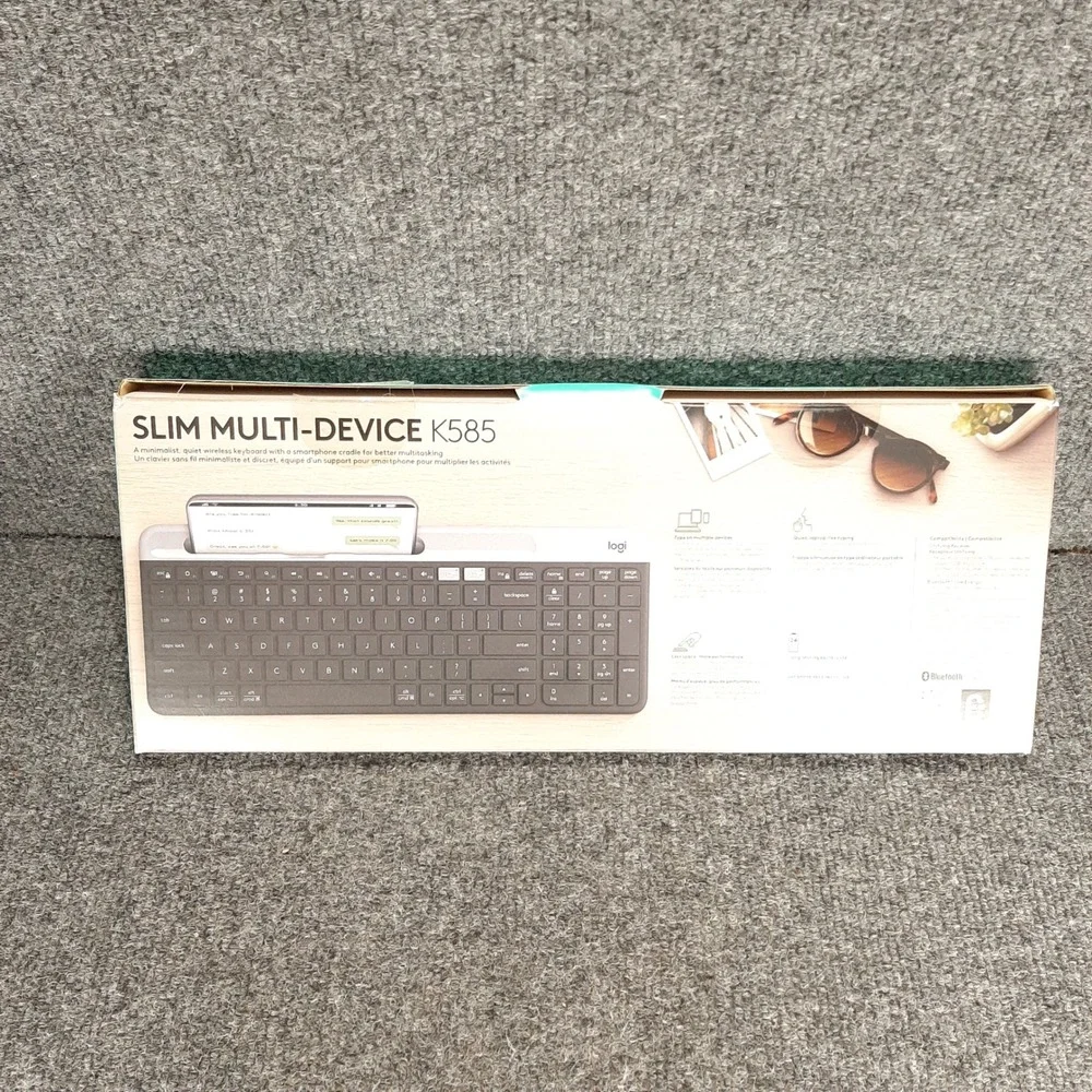 Logitech Slim Multi-Device Keyboard K585 920-009476 Graphite Wireless Bluetooth